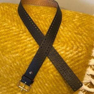 Kate Spade black leather belt
